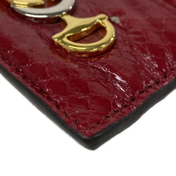 Auth GUCCI Zumi 570679 Red Leather - Card Case - Picture 3 of 9